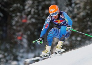 Ted Ligety mid training run at Kitzbuhel in 2013