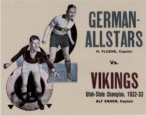 Poster of Vikings soccer team mid-1930s