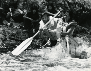 Harry and wife Martha compete in a canoe race at Sugarloaf Mountain – mid 1970’s.