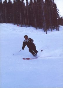 Gary DeSeelhorst skiing at Solitude in the 1980s.